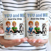 You and Me and the Dogs - Personalized Ceramic Mug for Couples & Dog Lovers, Cute Custom Gift for Valentine's Day & Anniversaries You and Me and the Dogs - Personalized Ceramic Mug for Couples & Dog Lovers, Cute Custom Gift for Valentine's Day & Anniversaries
