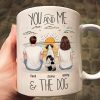 You And Me Beach Outline Personalized Mug, Gift For Him, For Her You And Me Beach Outline Personalized Mug, Gift For Him, For Her