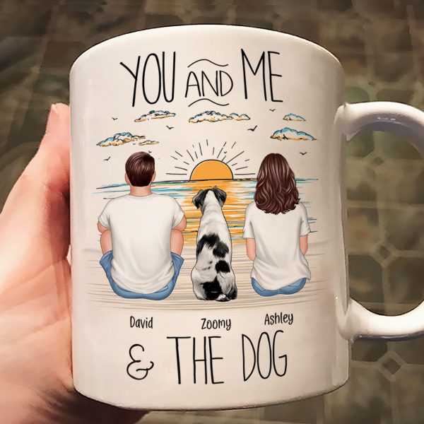 You And Me Beach Outline Personalized Mug, Gift For Him, For Her You And Me Beach Outline Personalized Mug, Gift For Him, For Her