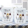You And Me Beach Outline Personalized Mug, Gift For Him, For Her You And Me Beach Outline Personalized Mug, Gift For Him, For Her