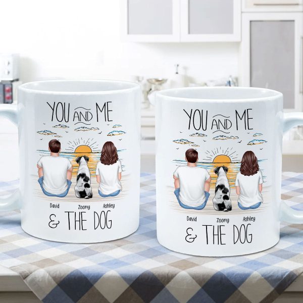 You And Me Beach Outline Personalized Mug, Gift For Him, For Her You And Me Beach Outline Personalized Mug, Gift For Him, For Her
