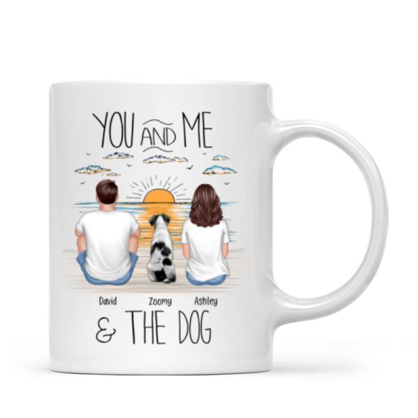 You And Me Beach Outline Personalized Mug, Gift For Him, For Her You And Me Beach Outline Personalized Mug, Gift For Him, For Her