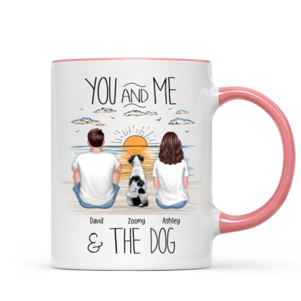You And Me Beach Outline Personalized Mug, Gift For Him, For Her You And Me Beach Outline Personalized Mug, Gift For Him, For Her