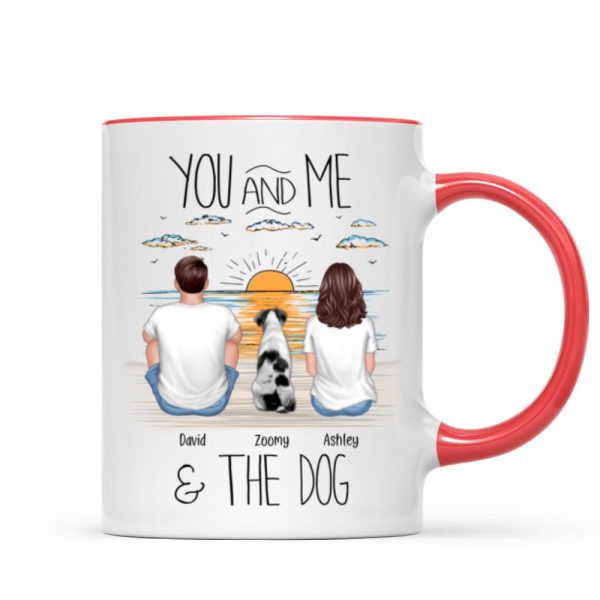 You And Me Beach Outline Personalized Mug, Gift For Him, For Her You And Me Beach Outline Personalized Mug, Gift For Him, For Her