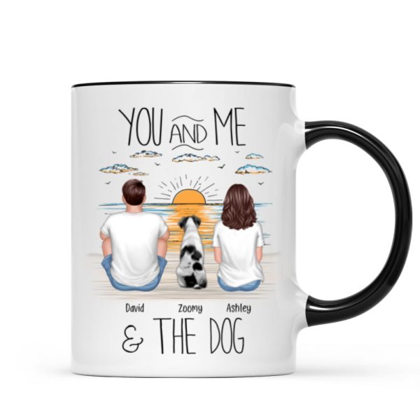 You And Me Beach Outline Personalized Mug, Gift For Him, For Her You And Me Beach Outline Personalized Mug, Gift For Him, For Her