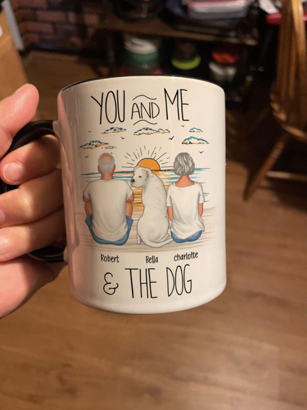 You And Me Beach Outline Personalized Mug, Gift For Him, For Her You And Me Beach Outline Personalized Mug, Gift For Him, For Her