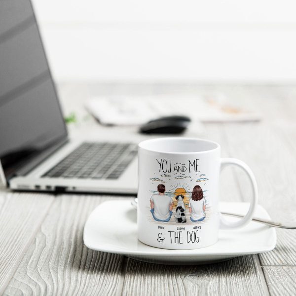 You And Me Beach Outline Personalized Mug, Gift For Him, For Her You And Me Beach Outline Personalized Mug, Gift For Him, For Her