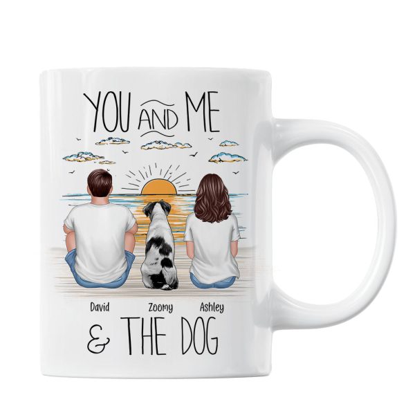 You And Me Beach Outline Personalized Mug, Gift For Him, For Her You And Me Beach Outline Personalized Mug, Gift For Him, For Her