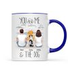 You And Me Beach Outline Personalized Mug, Gift For Him, For Her You And Me Beach Outline Personalized Mug, Gift For Him, For Her