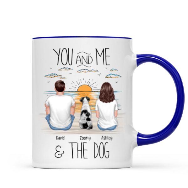 You And Me Beach Outline Personalized Mug, Gift For Him, For Her You And Me Beach Outline Personalized Mug, Gift For Him, For Her