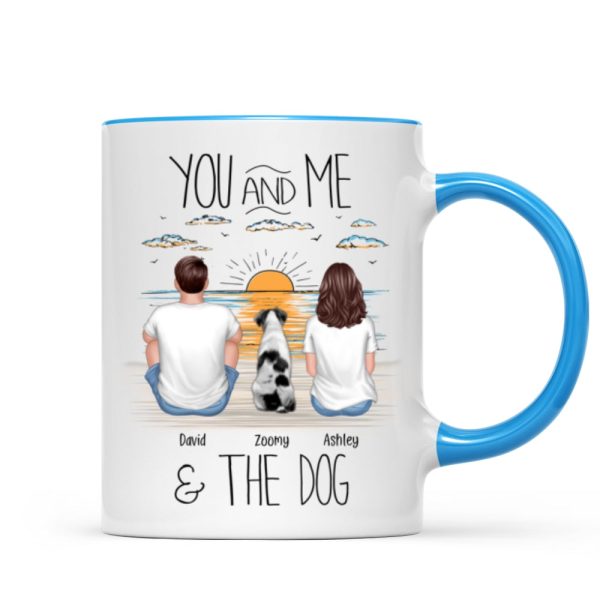You And Me Beach Outline Personalized Mug, Gift For Him, For Her You And Me Beach Outline Personalized Mug, Gift For Him, For Her