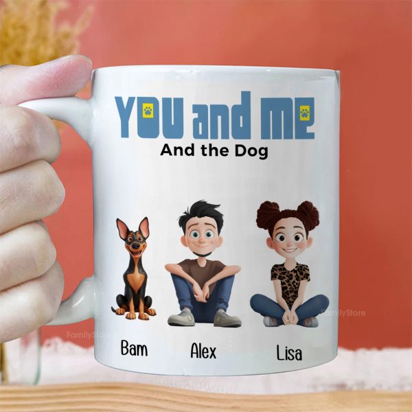 You And Me For Dog Parents Cartoon Pet - Personalized Mug - Gift for Pet Owners, Dog Lovers, Dog Dad, Dog Mom | CLP15 NH96 You And Me For Dog Parents Cartoon Pet - Personalized Mug - Gift for Pet Owners, Dog Lovers, Dog Dad, Dog Mom | CLP15 NH96