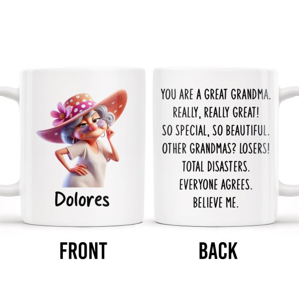 You Are A Great Grandma, Really Great! So Special, Beautiful - Personalized Custom Coffee Mug - GRM049_MG