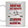 You Are A Really, Really Great Dad, Fist Bump - Personalized Custom Coffee Mug - DAD068_MG