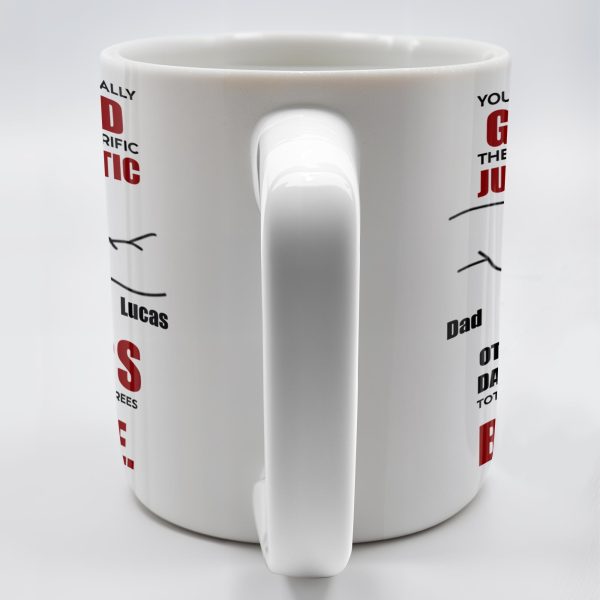 You Are A Really, Really Great Dad, Fist Bump - Personalized Custom Coffee Mug - DAD068_MG
