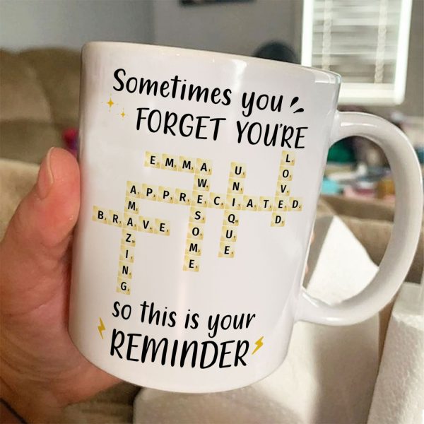 You Are Awesome Scrabble Name Affirmation - Personalized Mug You Are Awesome Scrabble Name Affirmation - Personalized Mug