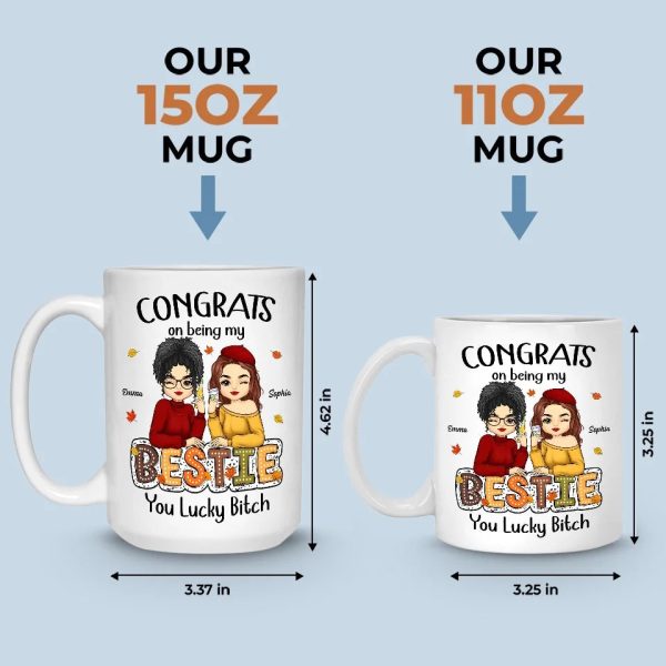 You Are Blood, You Are Sisters - Besties Personalized Custom Mug - Autumn Fall Gift For Best Friends, BFF, Sisters You Are Blood, You Are Sisters - Besties Personalized Custom Mug - Autumn Fall Gift For Best Friends, BFF, Sisters