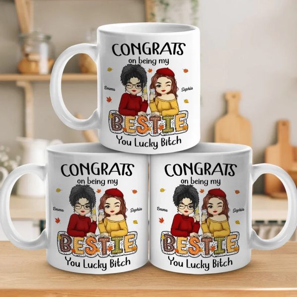 You Are Blood, You Are Sisters - Besties Personalized Custom Mug - Autumn Fall Gift For Best Friends, BFF, Sisters You Are Blood, You Are Sisters - Besties Personalized Custom Mug - Autumn Fall Gift For Best Friends, BFF, Sisters