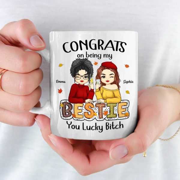 You Are Blood, You Are Sisters - Besties Personalized Custom Mug - Autumn Fall Gift For Best Friends, BFF, Sisters You Are Blood, You Are Sisters - Besties Personalized Custom Mug - Autumn Fall Gift For Best Friends, BFF, Sisters
