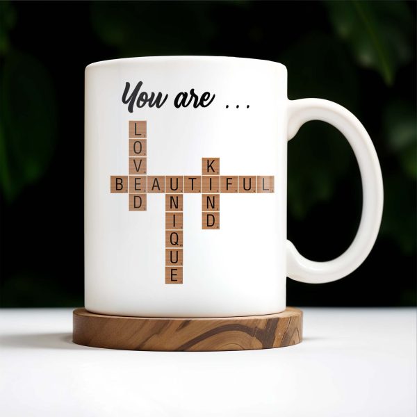 You Are Loved Beautiful Kind Unique With Flowers Design - Personalized Custom Coffee Mug - GDT213_MG You Are Loved Beautiful Kind Unique With Flowers Design - Personalized Custom Coffee Mug - GDT213_MG