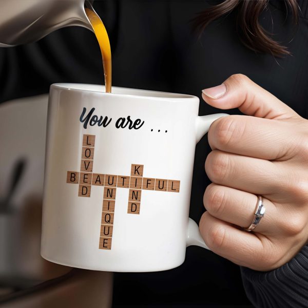 You Are Loved Beautiful Kind Unique With Flowers Design - Personalized Custom Coffee Mug - GDT213_MG You Are Loved Beautiful Kind Unique With Flowers Design - Personalized Custom Coffee Mug - GDT213_MG