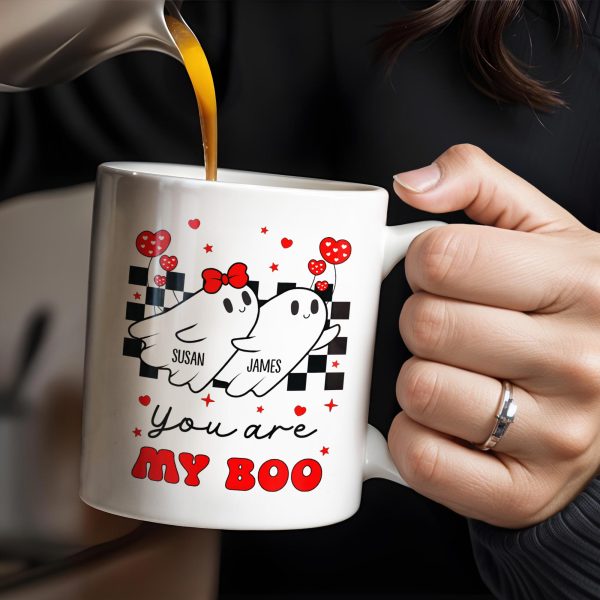 You Are My Boo Ghosts And Hearts Mug Design - Personalized Custom Coffee Mug - CPL250_MG You Are My Boo Ghosts And Hearts Mug Design - Personalized Custom Coffee Mug - CPL250_MG
