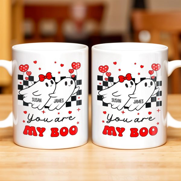 You Are My Boo Ghosts And Hearts Mug Design - Personalized Custom Coffee Mug - CPL250_MG You Are My Boo Ghosts And Hearts Mug Design - Personalized Custom Coffee Mug - CPL250_MG