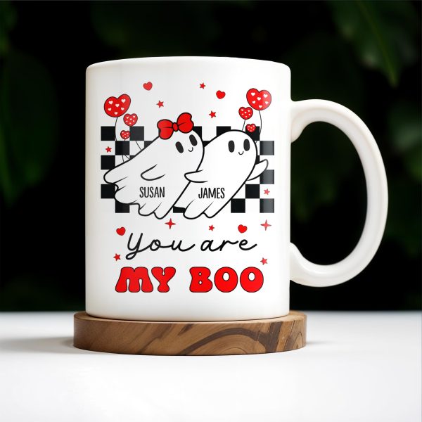 You Are My Boo Ghosts And Hearts Mug Design - Personalized Custom Coffee Mug - CPL250_MG You Are My Boo Ghosts And Hearts Mug Design - Personalized Custom Coffee Mug - CPL250_MG
