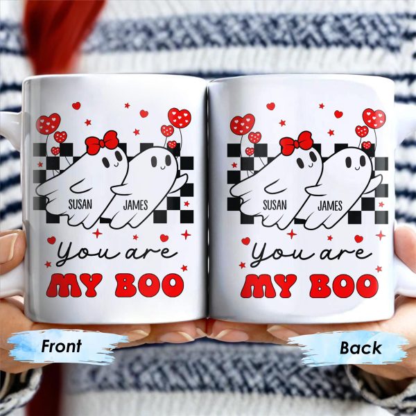 You Are My Boo Ghosts And Hearts Mug Design - Personalized Custom Coffee Mug - CPL250_MG You Are My Boo Ghosts And Hearts Mug Design - Personalized Custom Coffee Mug - CPL250_MG