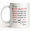 You Are My Favorite Heart Typography Everything - Personalized Custom Coffee Mug - CPL1382_MG You Are My Favorite Heart Typography Everything - Personalized Custom Coffee Mug - CPL1382_MG