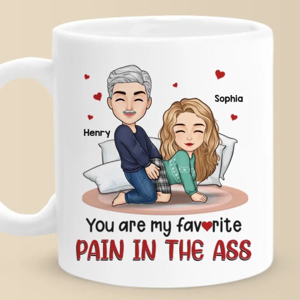 You Are My Favorite Pain In The Peach - Couple Personalized Custom Mug - Gift For Husband Wife, Anniversary You Are My Favorite Pain In The Peach - Couple Personalized Custom Mug - Gift For Husband Wife, Anniversary