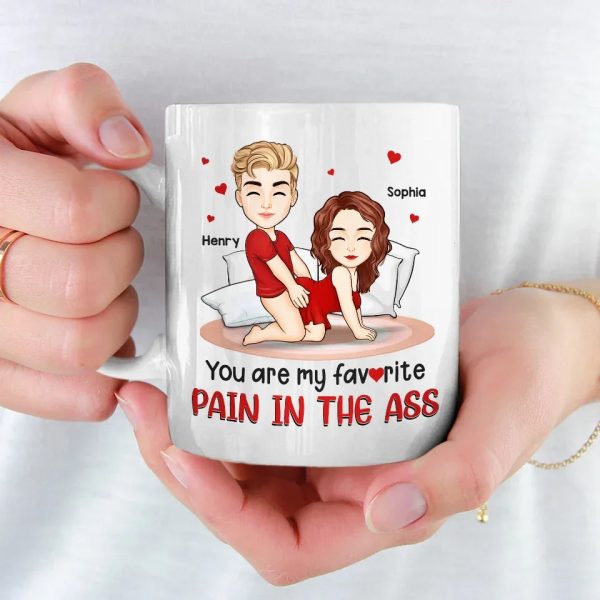 You Are My Favorite Pain In The Peach - Couple Personalized Custom Mug - Gift For Husband Wife, Anniversary You Are My Favorite Pain In The Peach - Couple Personalized Custom Mug - Gift For Husband Wife, Anniversary