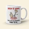 You Are My Favourite Thing To Do Personalized Coffee Mug, Couple Gift