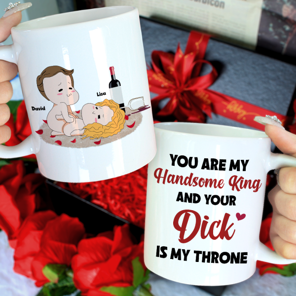 You Are My Handsome King Personalized Mug, Couple Gift You Are My Handsome King Personalized Mug, Couple Gift