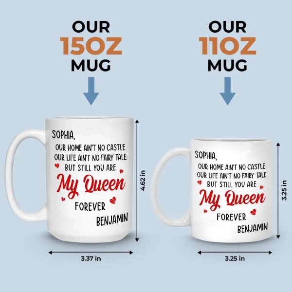 You Are My Queen Forever - Couple Personalized Custom Mug - Gift For Husband Wife, Anniversary You Are My Queen Forever - Couple Personalized Custom Mug - Gift For Husband Wife, Anniversary