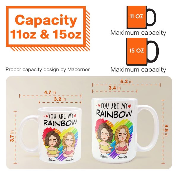 You Are My Rainbow - Personalized Mug You Are My Rainbow - Personalized Mug