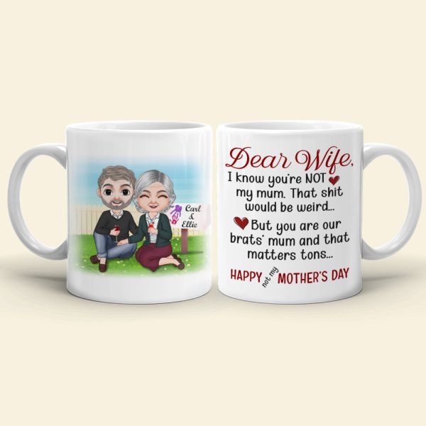 You Are Our Brats' Mum, Personalized Coffee Mug, Relaxing With Wife, Birthday Gift For Wife You Are Our Brats' Mum, Personalized Coffee Mug, Relaxing With Wife, Birthday Gift For Wife