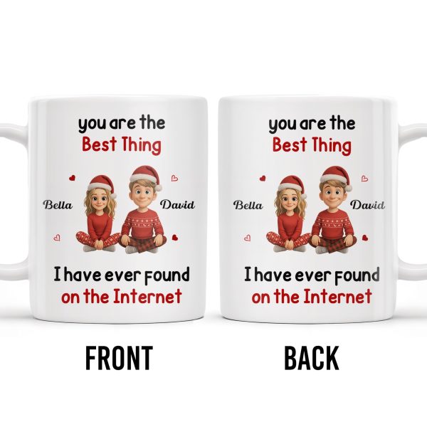 You Are The Best Thing I Have Ever Found, Cartoon Couple - Personalized Custom Coffee Mug - CPL789_MG You Are The Best Thing I Have Ever Found, Cartoon Couple - Personalized Custom Coffee Mug - CPL789_MG