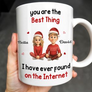 You Are The Best Thing I Have Ever Found, Cartoon Couple - Personalized Custom Coffee Mug - CPL789_MG