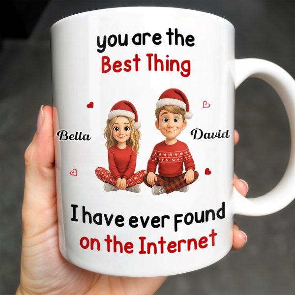 You Are The Best Thing I Have Ever Found, Cartoon Couple - Personalized Custom Coffee Mug - CPL789_MG You Are The Best Thing I Have Ever Found, Cartoon Couple - Personalized Custom Coffee Mug - CPL789_MG