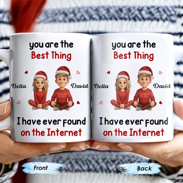 You Are The Best Thing I Have Ever Found, Cartoon Couple - Personalized Custom Coffee Mug - CPL789_MG You Are The Best Thing I Have Ever Found, Cartoon Couple - Personalized Custom Coffee Mug - CPL789_MG