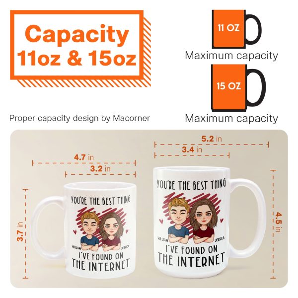 You Are The Best Thing I've Found On The Internet - Personalized Mug - Anniversary Gifts For Her, Him You Are The Best Thing I've Found On The Internet - Personalized Mug - Anniversary Gifts For Her, Him