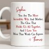 You Are The Most Incredible Wife And Mother Heart - Personalized Custom Coffee Mug - WIF067_MG You Are The Most Incredible Wife And Mother Heart - Personalized Custom Coffee Mug - WIF067_MG