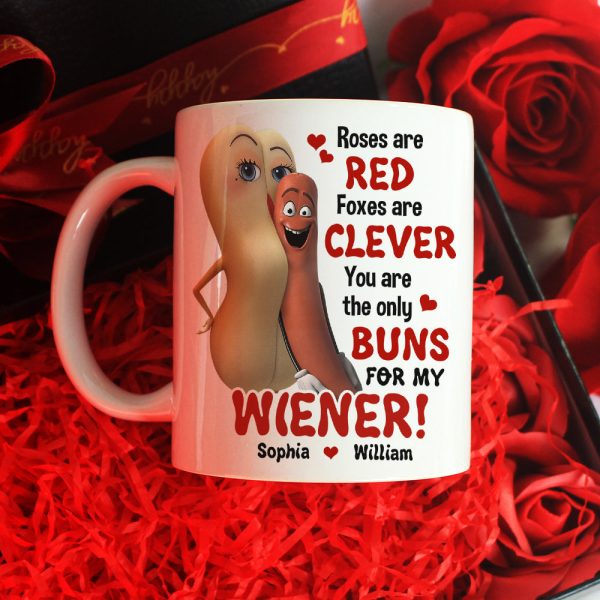 You Are The Only Buns For My Wiener Personalized Mug, Couple Gift You Are The Only Buns For My Wiener Personalized Mug, Couple Gift