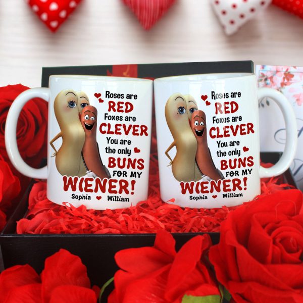 You Are The Only Buns For My Wiener Personalized Mug, Couple Gift You Are The Only Buns For My Wiener Personalized Mug, Couple Gift