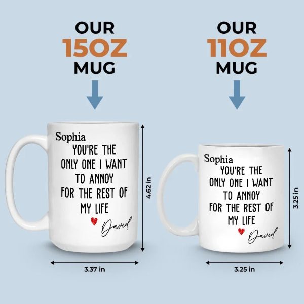 You Are The Reason I Believe In Love - Couple Personalized Custom Mug - Gift For Husband Wife, Anniversary