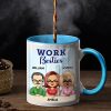 You Are The Reason I Don't Punch People At Work - Funny, Anniversary, Birthday Gifts For Colleagues, Coworker, Besties - Personalized Custom Accent Mug You Are The Reason I Don't Punch People At Work - Funny, Anniversary, Birthday Gifts For Colleagues, Coworker, Besties - Personalized Custom Accent Mug