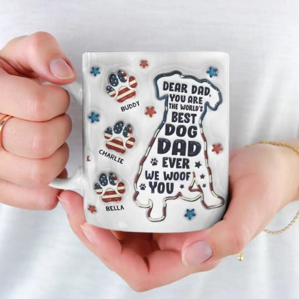 You Are The World's Best Dog Dad Ever - Dog Personalized Custom 3D Inflated Effect Printed Mug - Father's Day, Gift For Pet Owners, Pet Lovers You Are The World's Best Dog Dad Ever - Dog Personalized Custom 3D Inflated Effect Printed Mug - Father's Day, Gift For Pet Owners, Pet Lovers