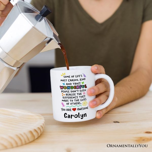 You Are Wonderful Personalized Mug, Heartful Message Gift With Custom Name You Are Wonderful Personalized Mug, Heartful Message Gift With Custom Name
