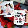 You Bring Out The Slut In Me, Personalized Coffee Mug, Naughty Couples Mug - Funny Gift For Couple You Bring Out The Slut In Me, Personalized Coffee Mug, Naughty Couples Mug - Funny Gift For Couple